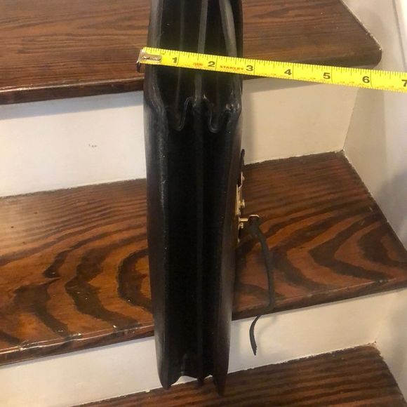 LOUIS VUITTON Black EPI Leather Serviette Ambassador Briefcase Tote Bag & Key - Picture 16 of 17